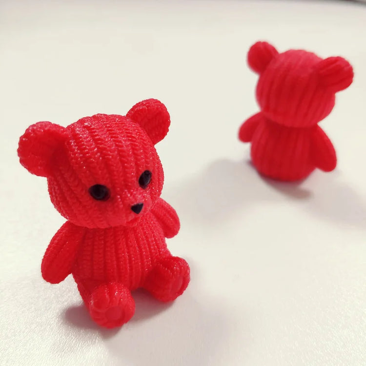 Mini Teddy Resin Bear Accessories Doll House Decoration Miniature Bear Model Dollhouse Toys For Kids Baby Shower Toys Gift