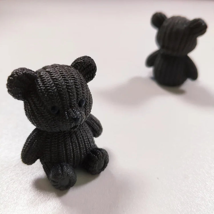 Mini Teddy Resin Bear Accessories Doll House Decoration Miniature Bear Model Dollhouse Toys For Kids Baby Shower Toys Gift