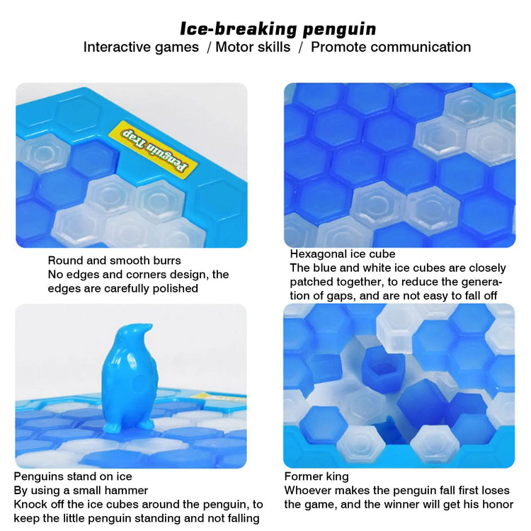 Funny Penguin Trap Board Game Dont Break The Ice Game Toys for Children Adults Interactive Christmas Birthday Party Game Toys