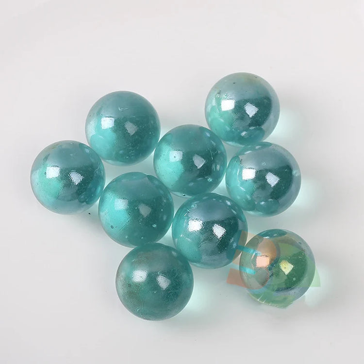 22mm Glass Marbles Balls Pinball Machine Charms Clear Home Fish Tank Decoration Vase Aquarium Toys for Kids 10pcs