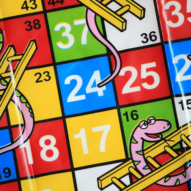 Plastic Board Game Snake Ladder Flying Chess Set Portable Board Family Party Game Educational Kids Children Toys