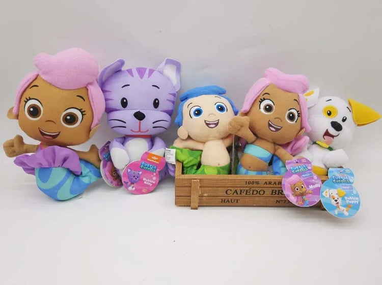 Nickelodoen Bubble Guppies Molly Gill Puppy Plush Soft Stuffed Doll Toy 7"