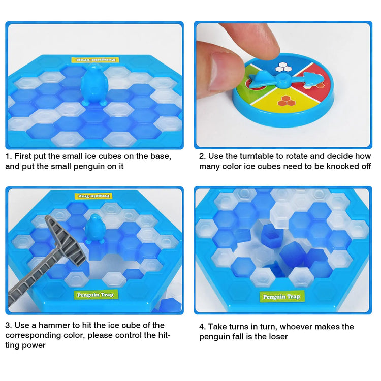 Funny Penguin Trap Board Game Dont Break The Ice Game Toys for Children Adults Interactive Christmas Birthday Party Game Toys