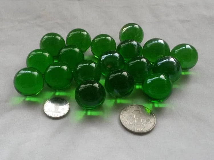 22mm Glass Marbles Balls Pinball Machine Charms Clear Home Fish Tank Decoration Vase Aquarium Toys for Kids 10pcs