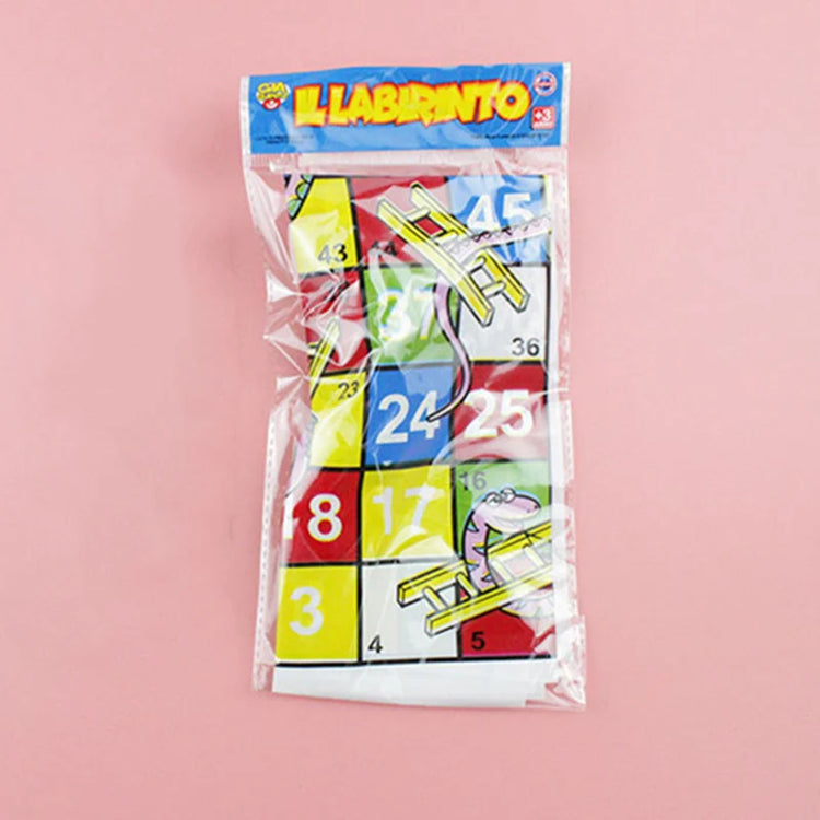 Plastic Board Game Snake Ladder Flying Chess Set Portable Board Family Party Game Educational Kids Children Toys