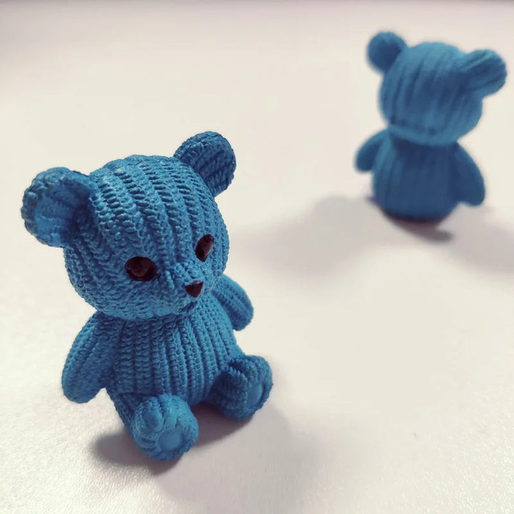 Mini Teddy Resin Bear Accessories Doll House Decoration Miniature Bear Model Dollhouse Toys For Kids Baby Shower Toys Gift