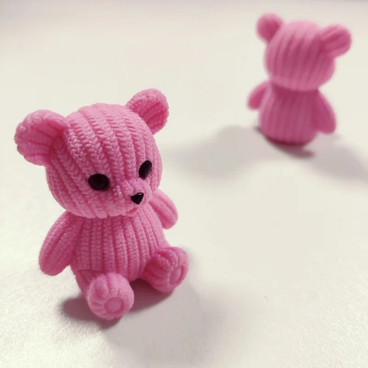 Mini Teddy Resin Bear Accessories Doll House Decoration Miniature Bear Model Dollhouse Toys For Kids Baby Shower Toys Gift