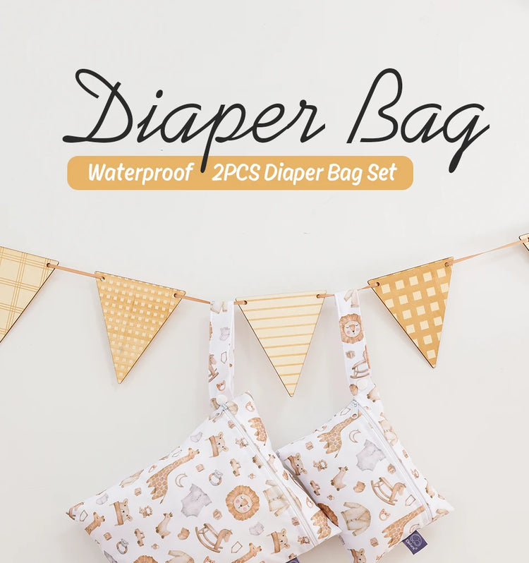 Elinfant 3PCS Travel Wash Cosmetic Bag Waterproof Diaper Bag Portable Storage Bag