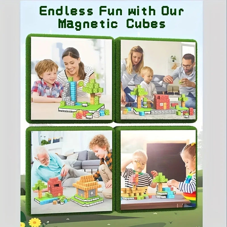Creative Street View Magnetic Building Block Bricks My Famous Scene World Architectural Kit DIY Model Kids Tech Toy for Kid Gift