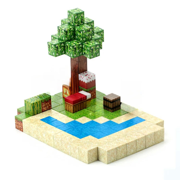 Creative Street View Magnetic Building Block Bricks My Famous Scene World Architectural Kit DIY Model Kids Tech Toy for Kid Gift