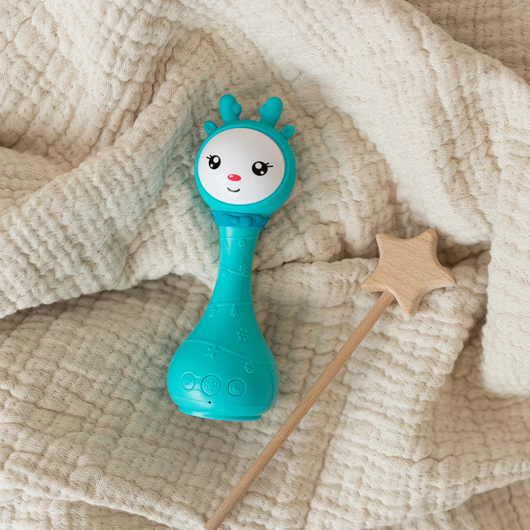 Baby rattle musical light-up toys, newborn toys,0-24 months,1 year old baby gift, 4 music modes and color recognition function