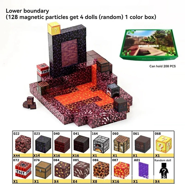 Creative Street View Magnetic Building Block Bricks My Famous Scene World Architectural Kit DIY Model Kids Tech Toy for Kid Gift
