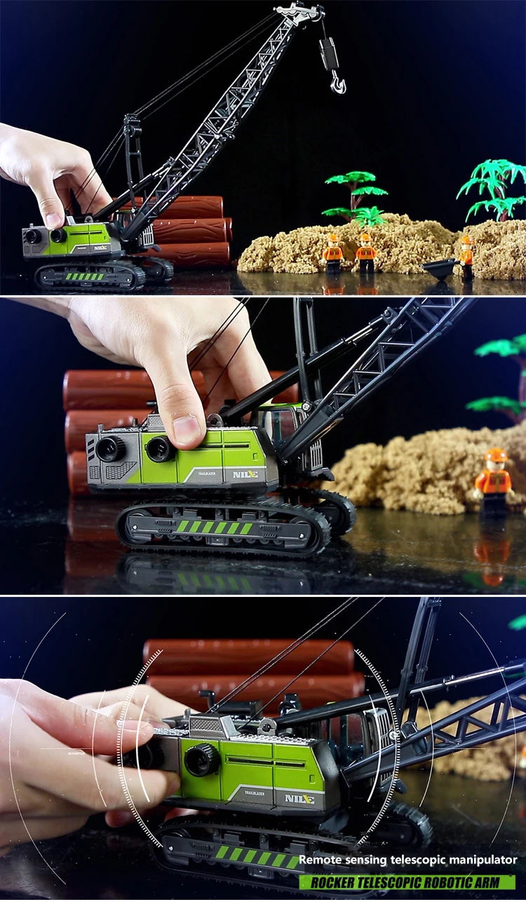 1/50 Model Car Bulldozer Truck Excavator Crane Forklift Construction Engineering Vehicle Toys for Boys Children Educational Toys