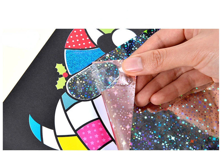 DIY Cartoon Magic Transfer Painting Crafts for Kids Art and Crafts Toys Children Creative Educational Learning Drawing Toy