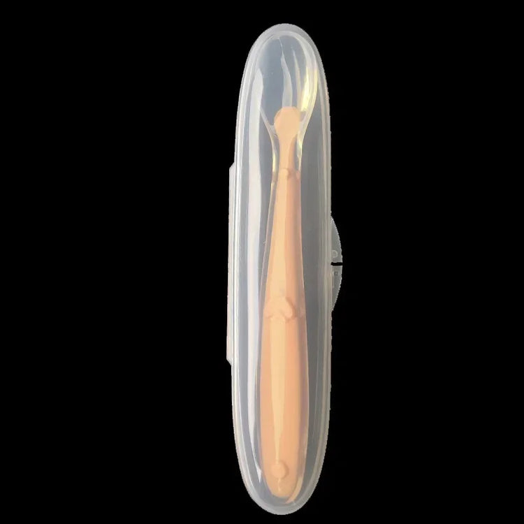 Baby Feeding Spoons Training Children Infant Temperature Sensoning Food Grade Flatware Tableware Cutlery Silicone Spoon With Box