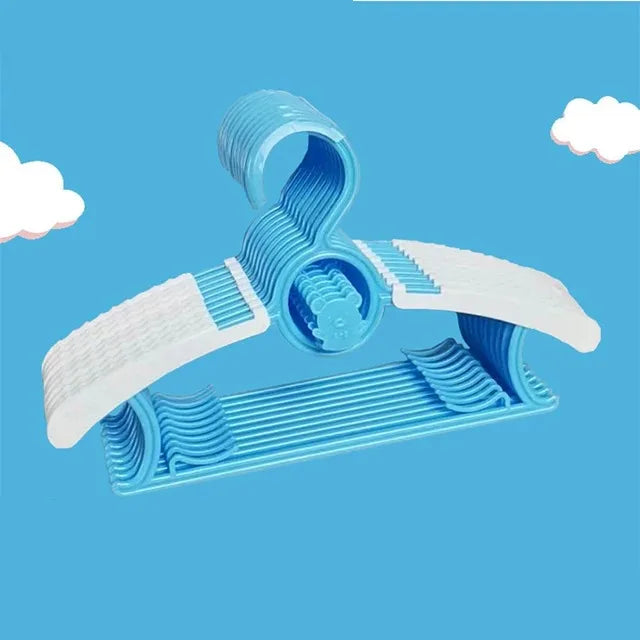Non-slip Baby Clothes Hanger Adjustable Storage Hangers Cute Kids Clothes Organizer Closet Children Baby Coats Rack