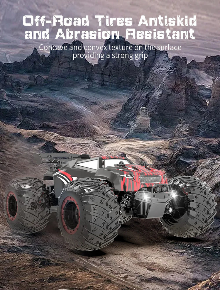 JJRC Q105 1:18 Remote Control Car 25KM/h With Led Lights 2.4G Inductor RC Off-Road Cars High Speed Brushless Motor Children Toys