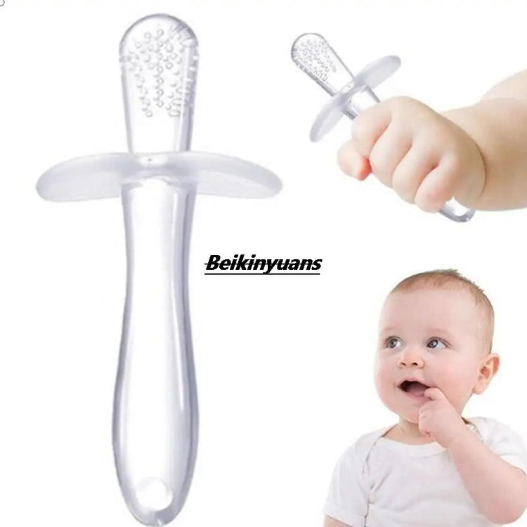 Baby Teeth Grinder Baby Soft Teeth Gum Pure Silicone Bite Gum Toys for 3-24 months