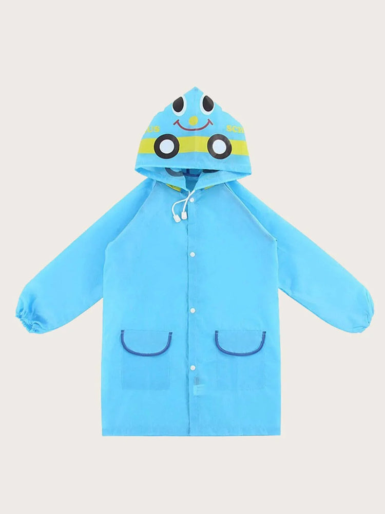 One-piece Raincoat Cartoon Animal Children Outdoor Waterproof Rain Coat Clothes Baby Boys Girls Jacket Coat Rainwear Rainsuit