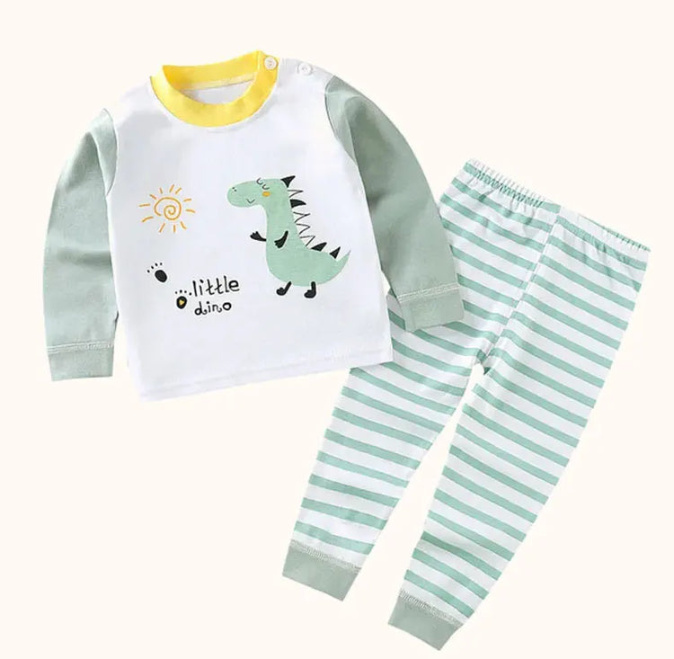 Children Kids Clothes Sets Boys Girls Suit Pajamas Clothinng Pants Cartoon Autumn Winter Sleepwear Outfits