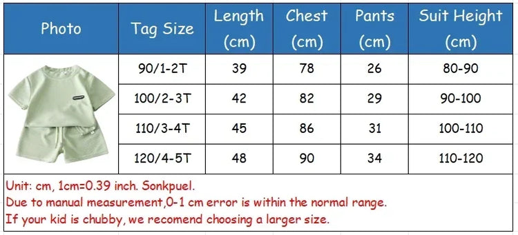 2Pcs Fashion Children Short Sleeve Shorts Sets Summer Kids Clothes Boy Girl Baby Cotton Tee Pant Outfits Soild Color Tracksuits