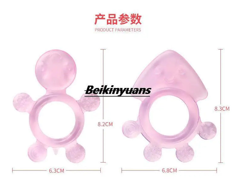 Baby Teeth Grinder Baby Soft Teeth Gum Pure Silicone Bite Gum Toys for 3-24 months