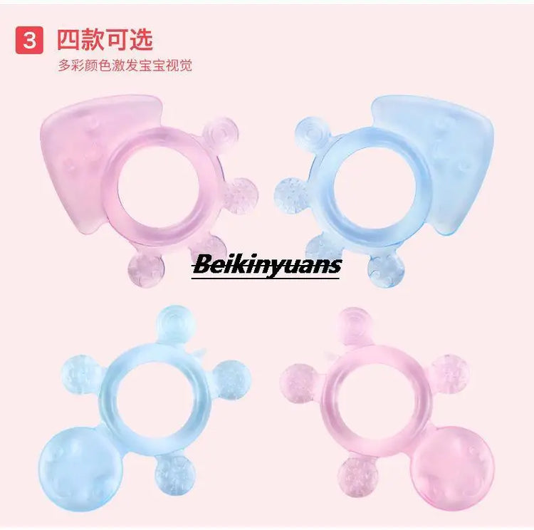Baby Teeth Grinder Baby Soft Teeth Gum Pure Silicone Bite Gum Toys for 3-24 months