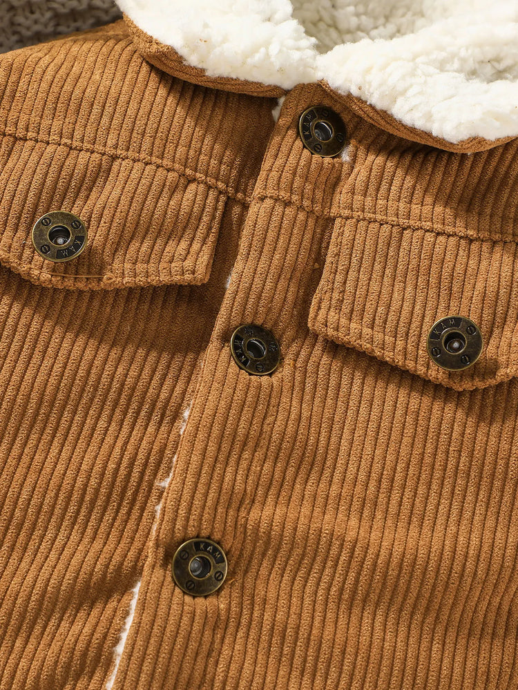 Warm Jacket Outwear For Newborn Baby Boy 0-3 Years old Casual Fashion Winter Cotton Coat Long Sleeve Toddler Kids Clothes
