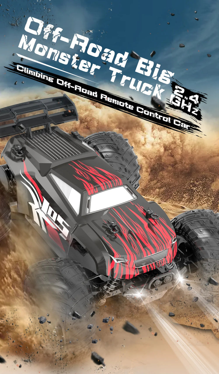 JJRC Q105 1:18 Remote Control Car 25KM/h With Led Lights 2.4G Inductor RC Off-Road Cars High Speed Brushless Motor Children Toys