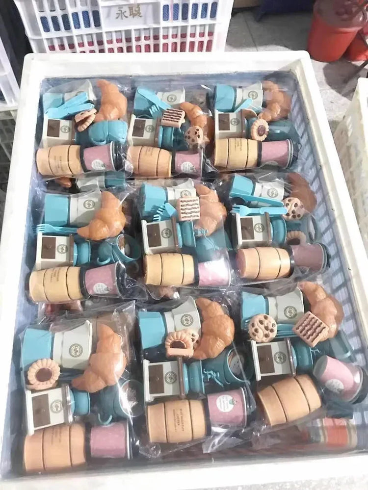 Pretend Play Simulation Coffee Set Tableware Play House/Outdoor Kitchen DIY Afternoon Tea Game Toy For Children Kids Gift