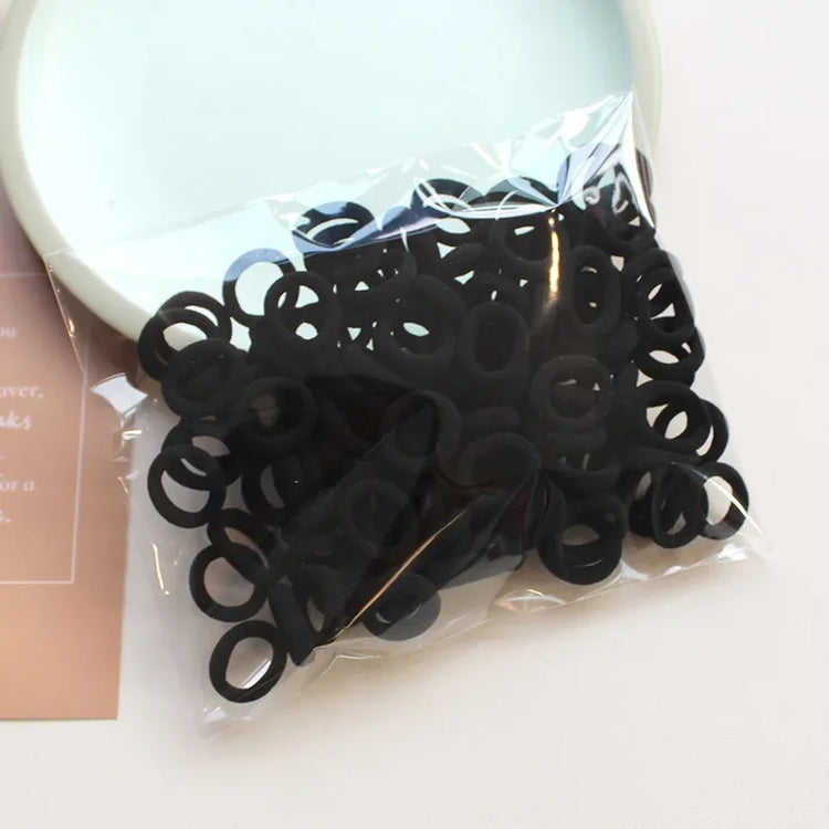 100 Pieces/pack Children's Hair Rings Baby Free Rubber Bands High Elasticity Basic Tie Girl Headband Accessories Super Soft