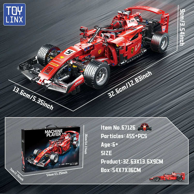 ToylinX Cars Building Sets MOC Remote Control Car Building Blocks Car Cool Collectible Model Car Kits Building Toys