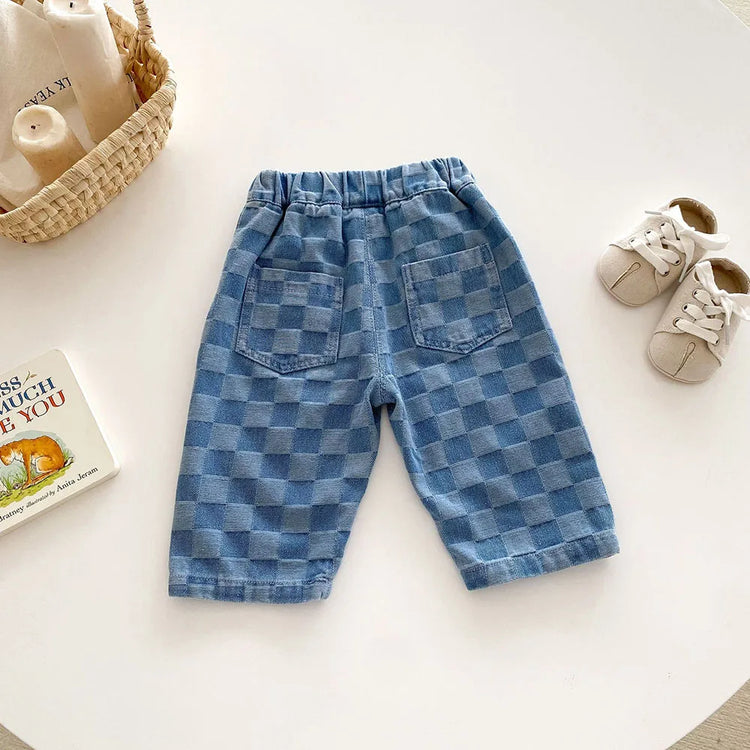 MILANCEL Solid Kids Pants for Boys and Girls Four Seasons Elastic Waist Casual Toddler Baby Trousers Clothes for 1-6 Years
