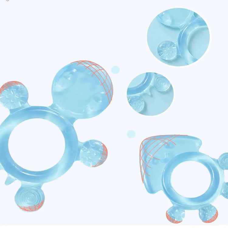 Baby Teeth Grinder Baby Soft Teeth Gum Pure Silicone Bite Gum Toys for 3-24 months