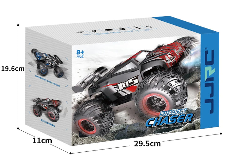 JJRC Q105 1:18 Remote Control Car 25KM/h With Led Lights 2.4G Inductor RC Off-Road Cars High Speed Brushless Motor Children Toys