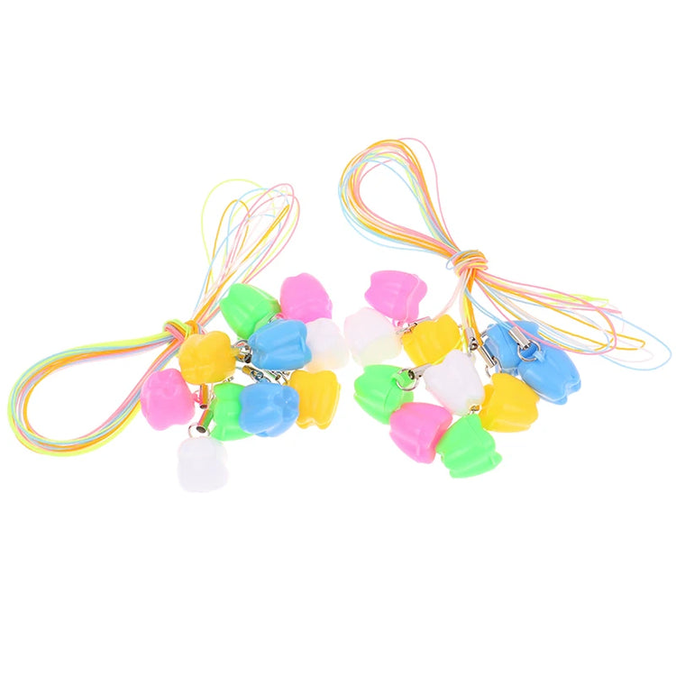 50Pcs Baby Tooth Box Tooth Shape Kids Milk Teeth Storage Boxes Child Baby Deciduous Tooth Organizer Container Newborn Gift Box