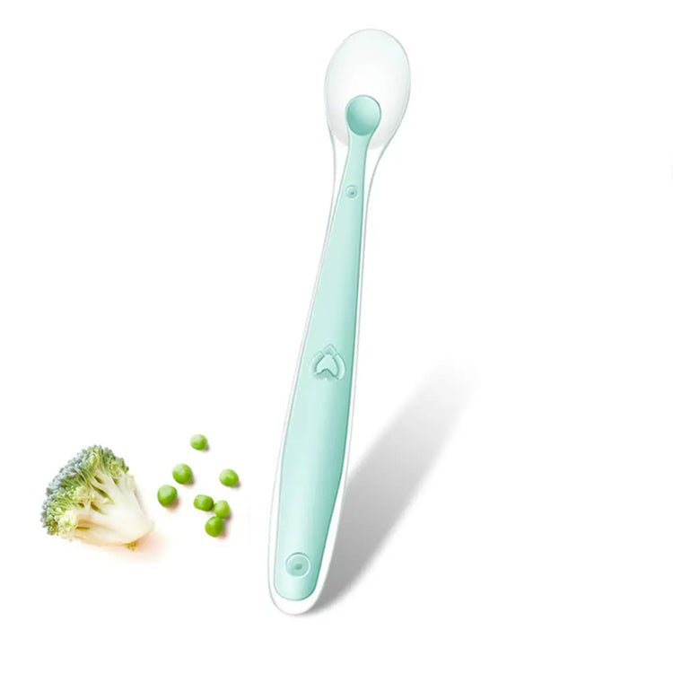 Baby Silicone Soft Spoon Training Feeding Spoons for Children kids Infants Temperature Sensing