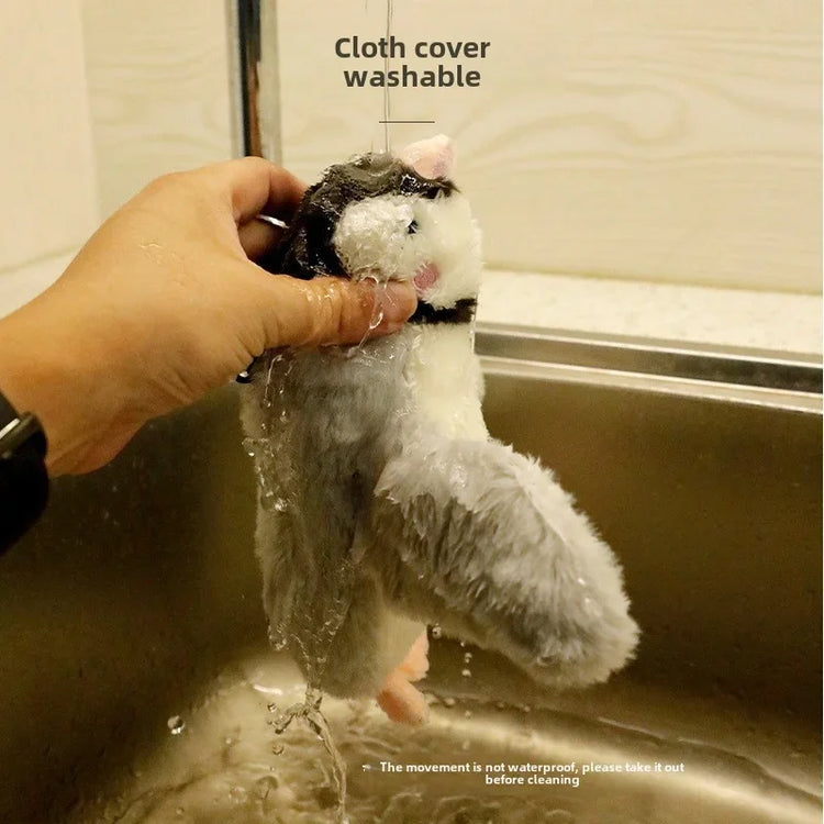 Bird-Shaped Cat Toy Interactive Toys Dog Rechargeable Chirping Flapping Bird Catnip Touch Activated Squeak Plush Toy Pet