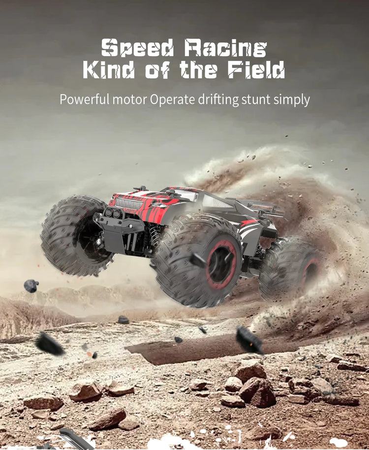 JJRC Q105 1:18 Remote Control Car 25KM/h With Led Lights 2.4G Inductor RC Off-Road Cars High Speed Brushless Motor Children Toys