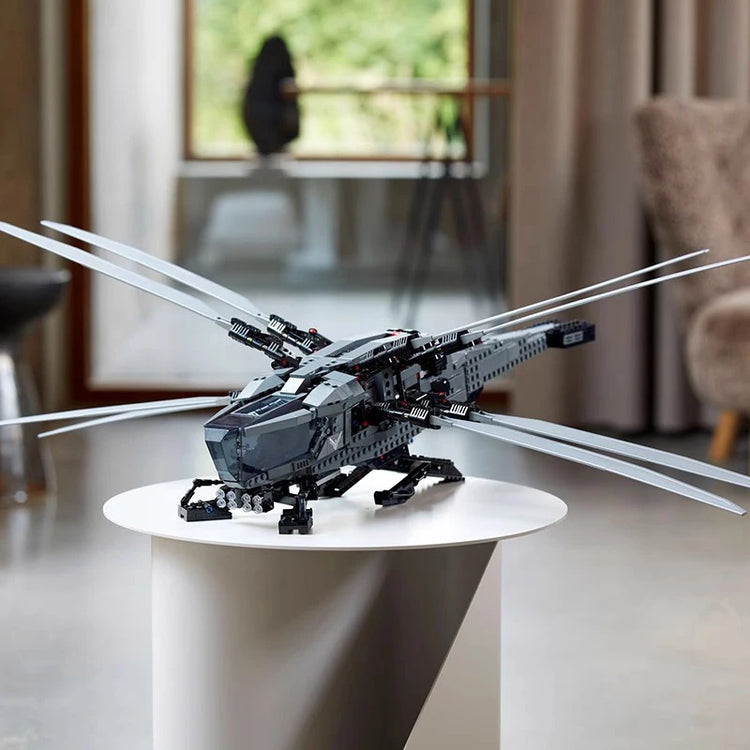 1369PCS Ideas Dune Atreides Royal Ornithopter Helicopter Building Blocks 10327 Construction Bricks Set Toy For Children Kids