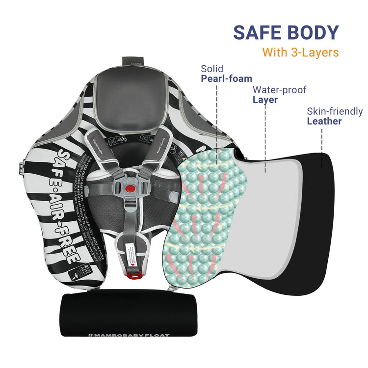 Water Toys Baby Swim Rings Non Inflatable Waist Ring With Sunshade Floating Boards Use For 3-24 Months Age Boys Girls