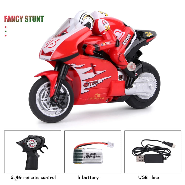 Mini RCMotorcycle small toys Kids Motorcycle Electric Remote Control Car mini motorcycle Recharge 2.4Ghz Racing Motorbike Toys