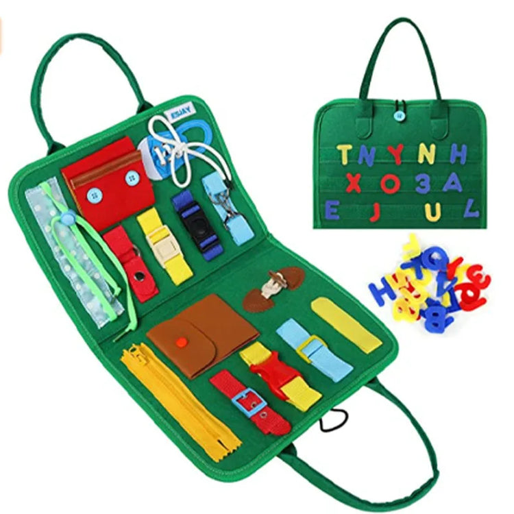 WonderPlay™ Travel Busy Board – Montessori Sensory Toy for Toddlers