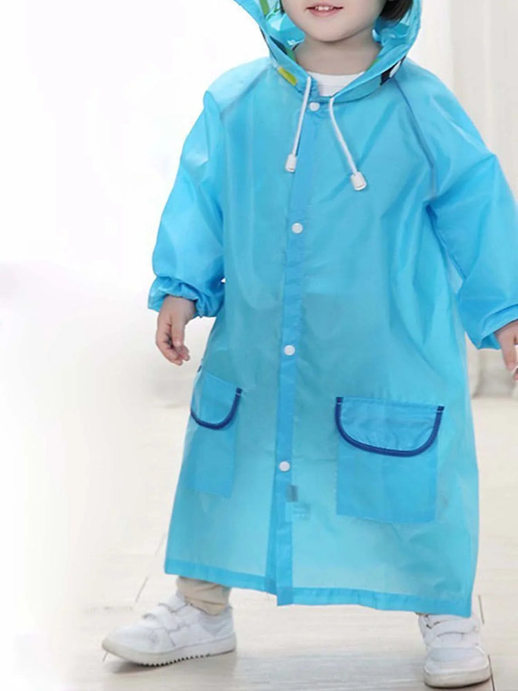 One-piece Raincoat Cartoon Animal Children Outdoor Waterproof Rain Coat Clothes Baby Boys Girls Jacket Coat Rainwear Rainsuit