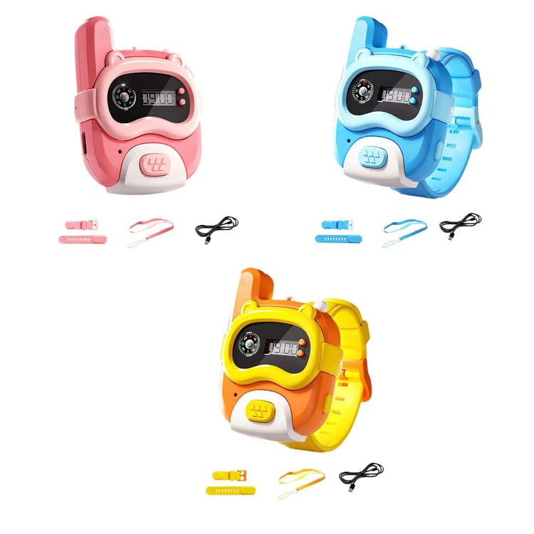 Walkie Talkie Watch Cute Detachable Toy Walkie Talkies for 4-6 Years Old Girls and Boys Outside Adventures Hiking Accessories