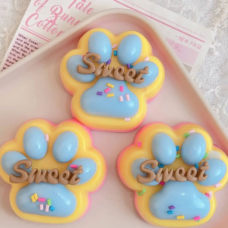 Silicone Squishy Toy Slow Rebound Stress Reliever Toys Fidget Cute Squeeze Cat Paw Pinch Decompressing Relax Gift for Kids Adult