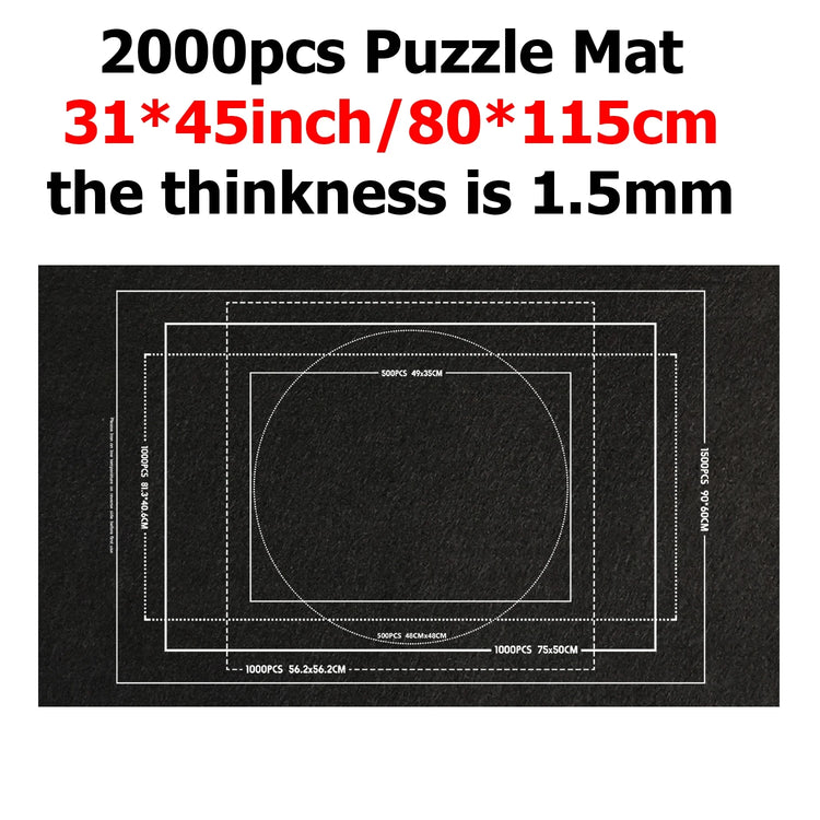 Puzzle Storage Blanket Children Puzzle Toys Multiple Specifications with Bag Portable Parent-child Early Education Gifts TMZ