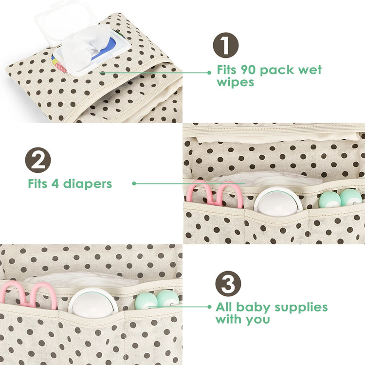 Baby Bag Organizer Portable Baby Wash Bag Go Out Stroller Mini Diaper Bag Pouches Travel Gear Foldable Newborn Baby Essentials