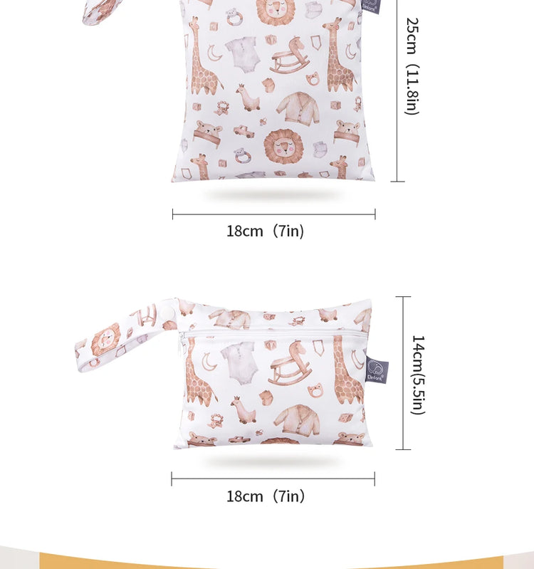 Elinfant 3PCS Travel Wash Cosmetic Bag Waterproof Diaper Bag Portable Storage Bag