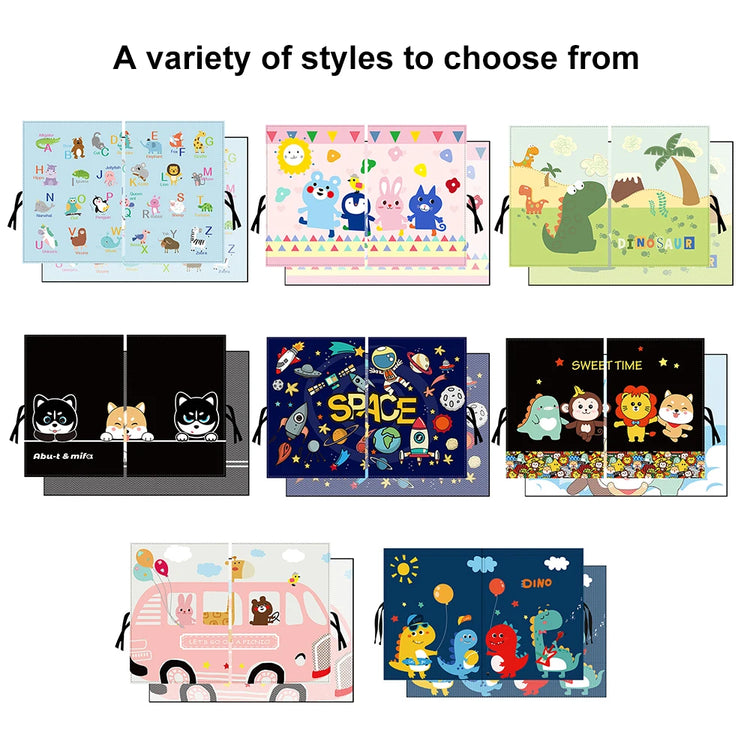 Magnetic Cartoon Car Curtain Car Side Gear Sunshade Car Side Window Visor for Children Sun Protection Heat Insulation Sun Blind